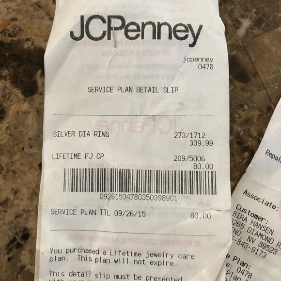 Silver diamond heart shaped ring size 5.5 - Picture 6 of 8